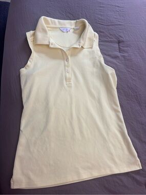 Callaway Pale Yellow Golf Polo Tank